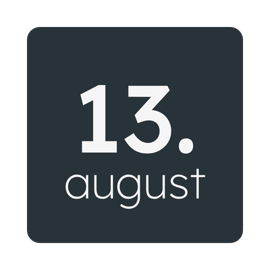 13. august